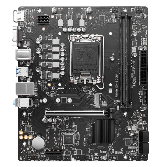 Материнская плата MSI PRO H610M-E DDR4